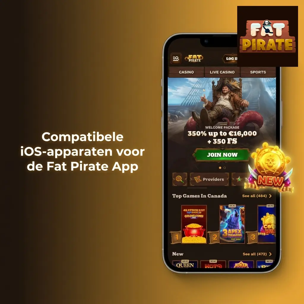 Compatibele Apple iPhone en iPad modellen voor de Fat Pirate App, van iPhone X tot iPhone 15 en iPad-serie