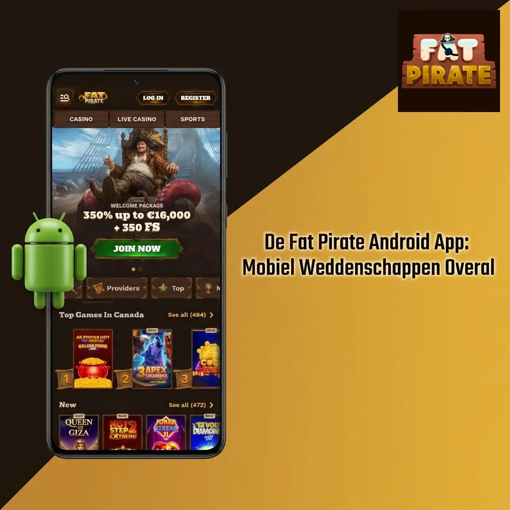 Fat Pirate Android app gratis downloaden voor mobiel weddenschappen en casinospellen overal en altijd beschikbaar