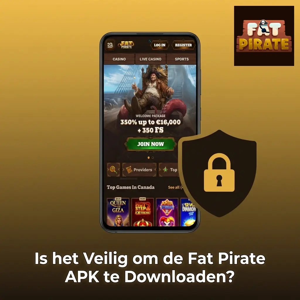 Fat Pirate APK veilig downloaden met Curaçao-licentie en TLS 1.3-encryptie