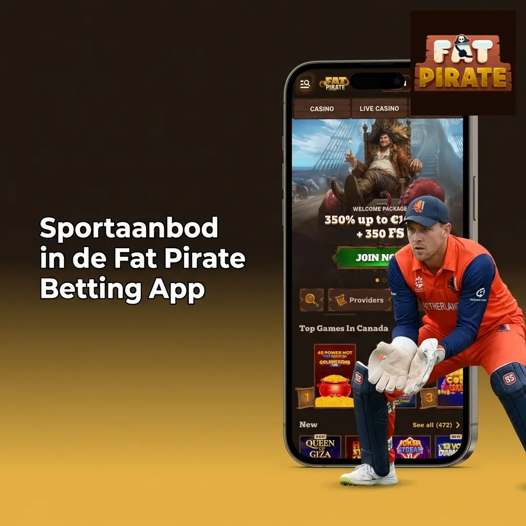Sportaanbod Fat Pirate betting app: voetbal, tennis, basketball, eSports en meer beschikbaar voor weddenschappen