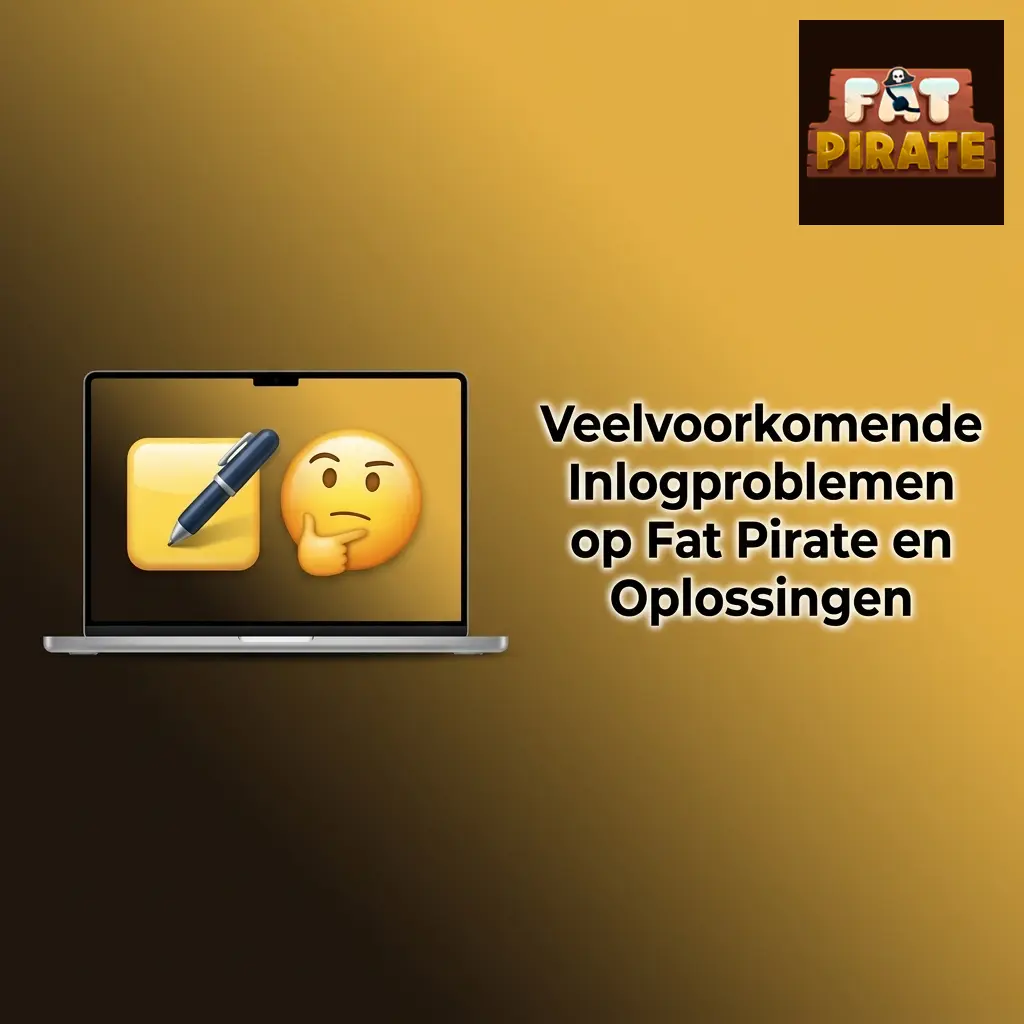 Tabel met veelvoorkomende inlogproblemen op Fat Pirate en praktische oplossingen zoals wachtwoord reset en cache wissen
