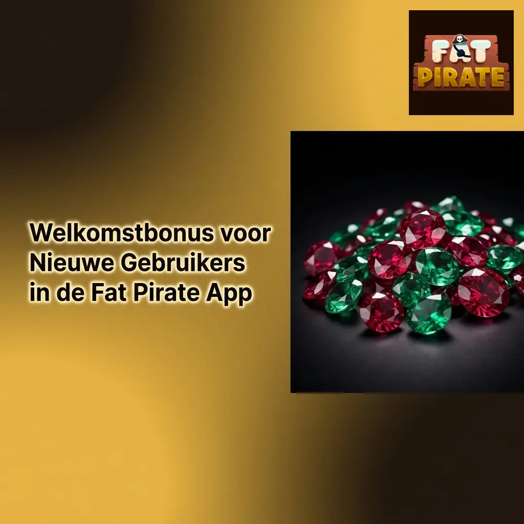 Welkomstbonus Fat Pirate app: 100% tot €500 plus 200 freespins voor nieuwe gebruikers bij registratie